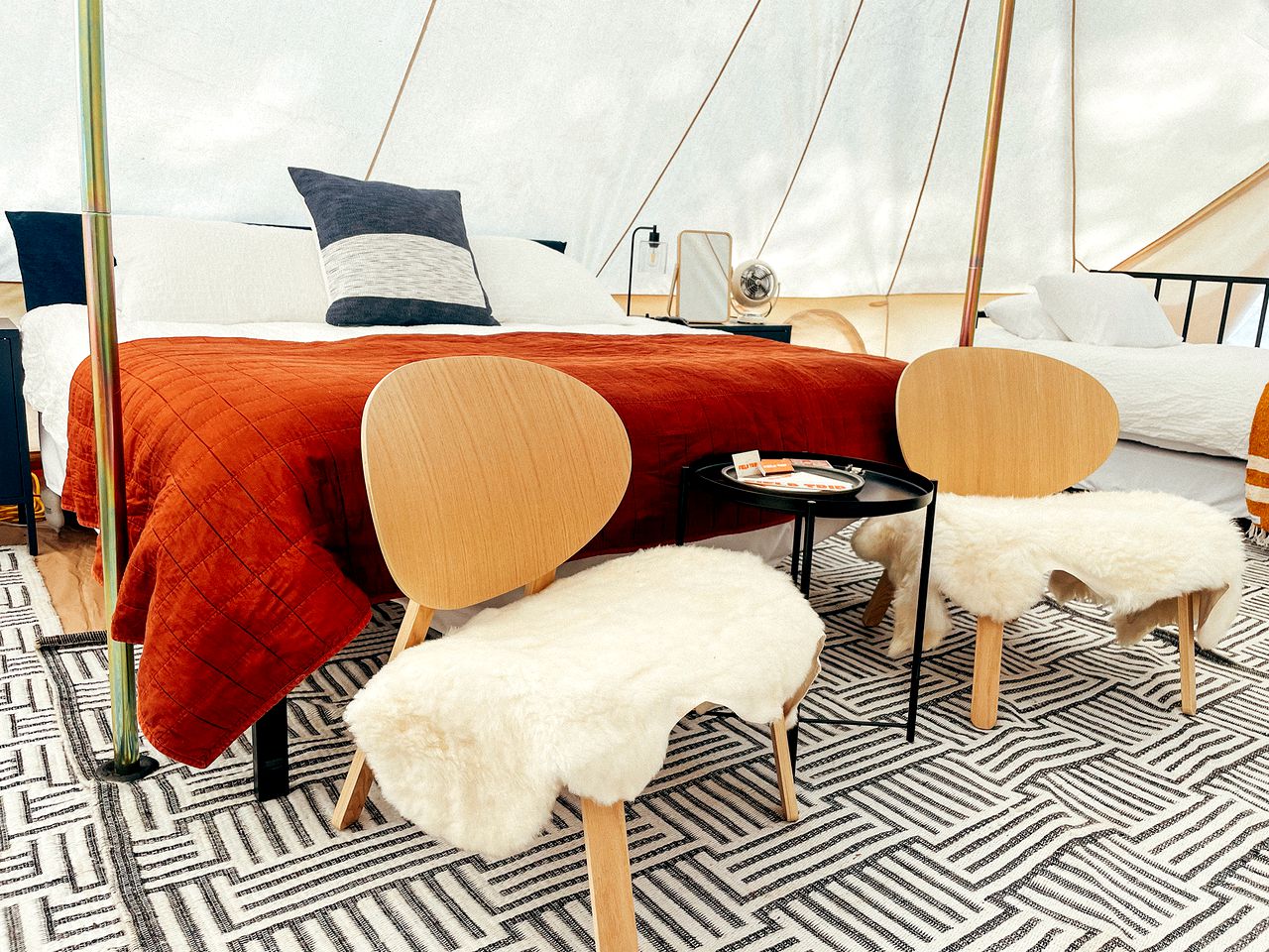 Stunning Safari Tent Rental on the Pecos River, for Great Glamping Getaways in New Mexico