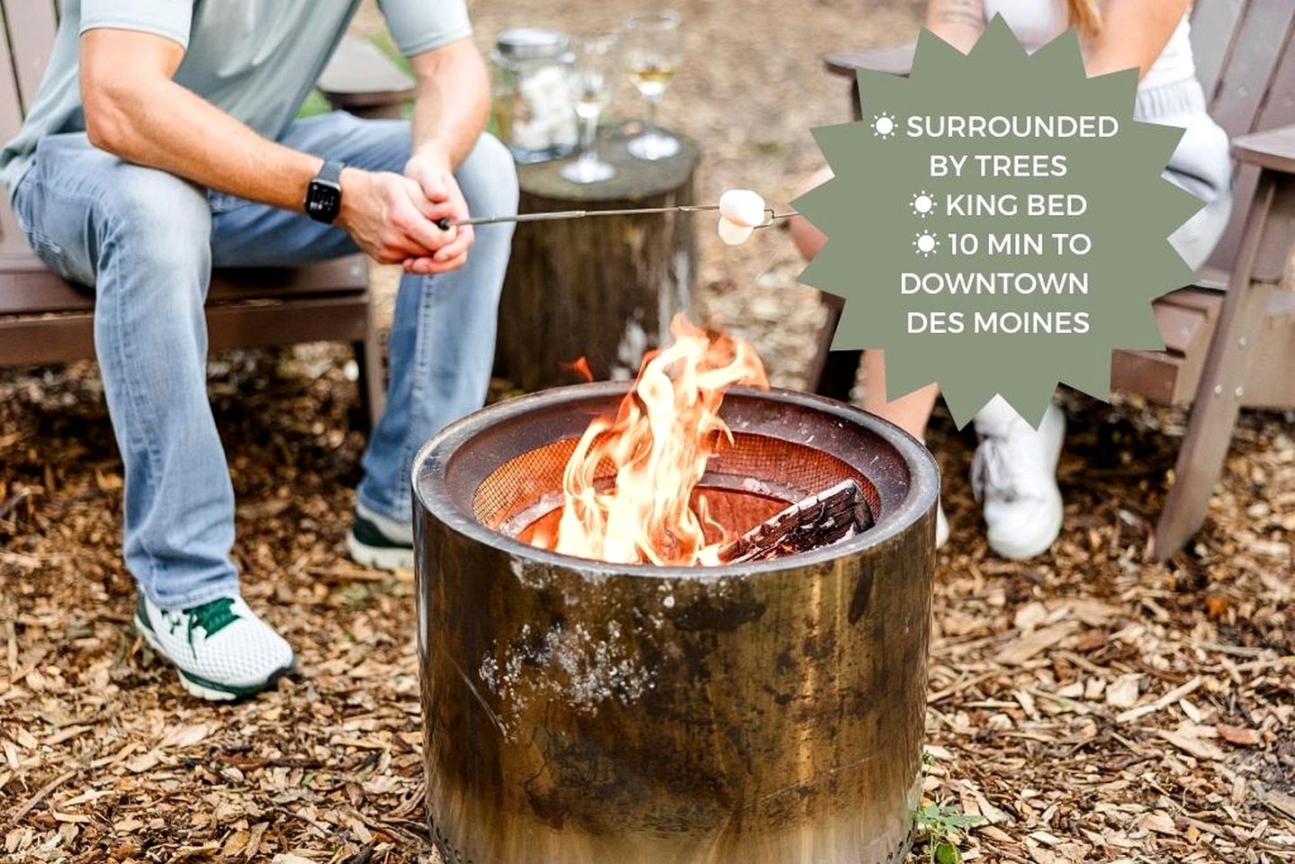 Stunning Tented Cabin with Fire Pit in Des Moines, Iowa