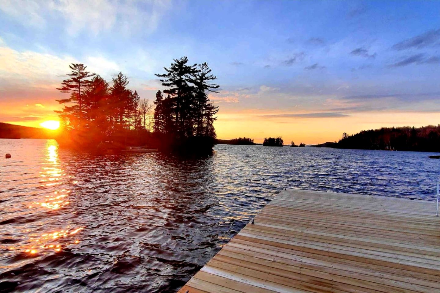 Stunning Waterfront Cabin with Fire Pit, Porch and Deck in Maine