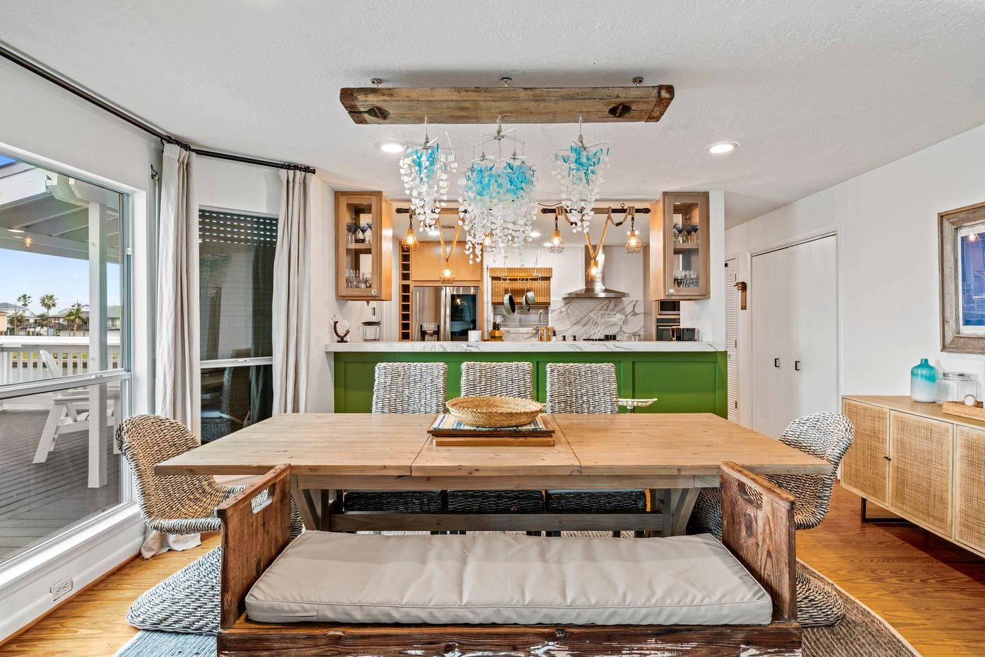 Amazing Waterfront Home with Stunning Sunset Views and a Private Pier in Galveston, Texas