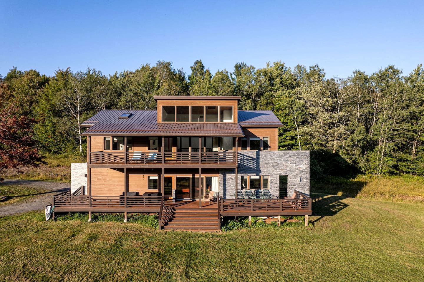 Secluded Contemporary Haven with Fire Pit & Sweeping Vistas in Margaretville, New York