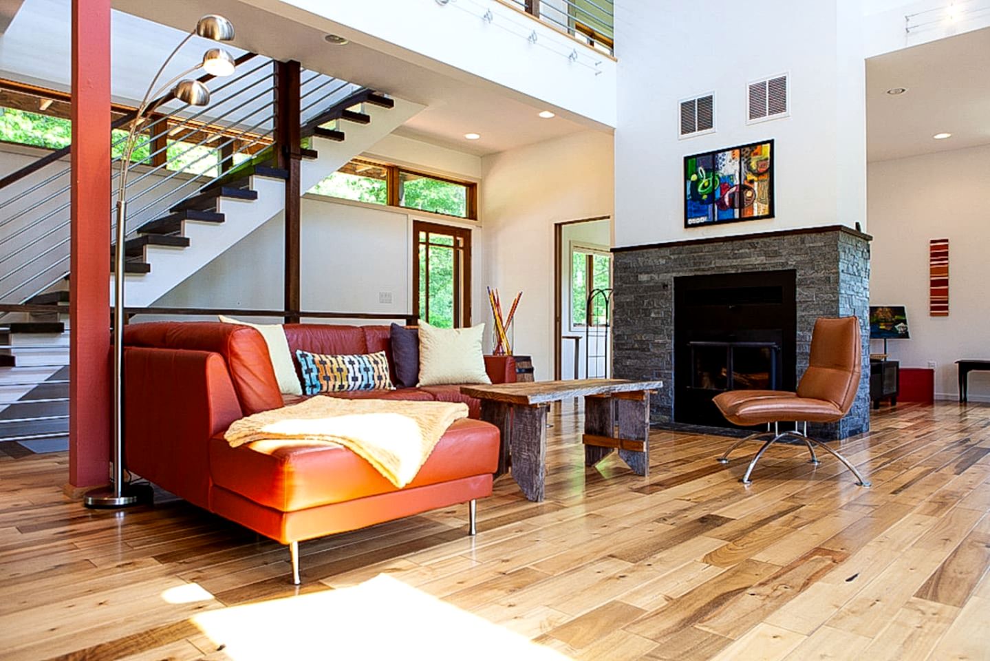 Secluded Contemporary Haven with Fire Pit & Sweeping Vistas in Margaretville, New York