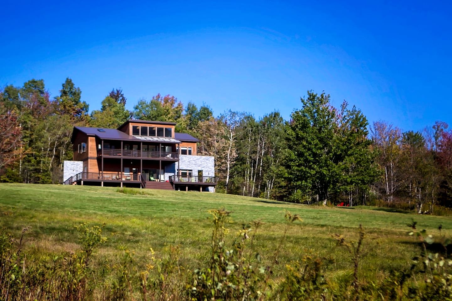 Secluded Contemporary Haven with Fire Pit & Sweeping Vistas in Margaretville, New York