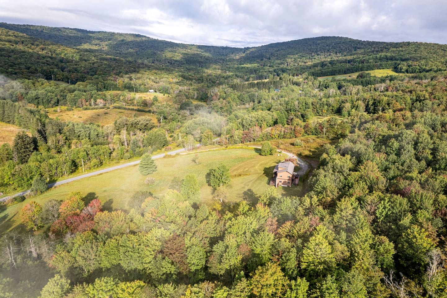 Secluded Contemporary Haven with Fire Pit & Sweeping Vistas in Margaretville, New York
