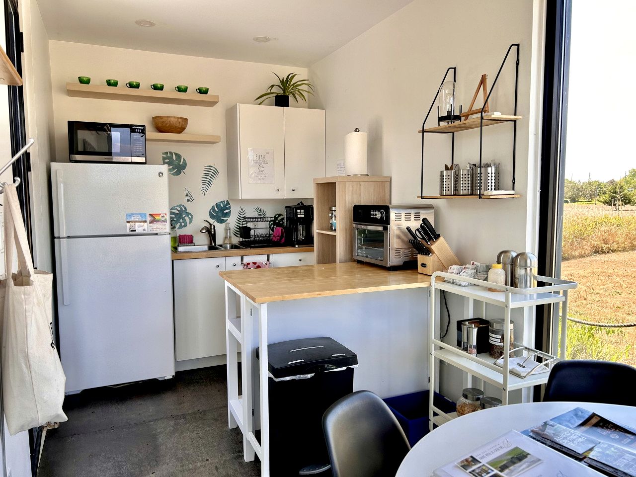 Stylish Shipping Container Retreat with Barn Lounge near Picton, Prince Edward County