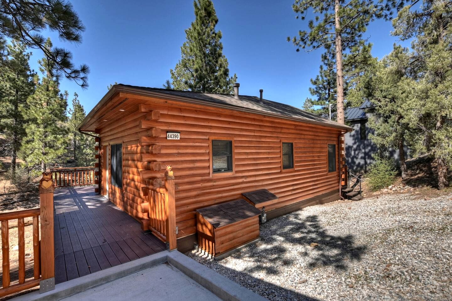 Gorgeous Modern Log Cabin Nestled in the Woods in Big Bear, California