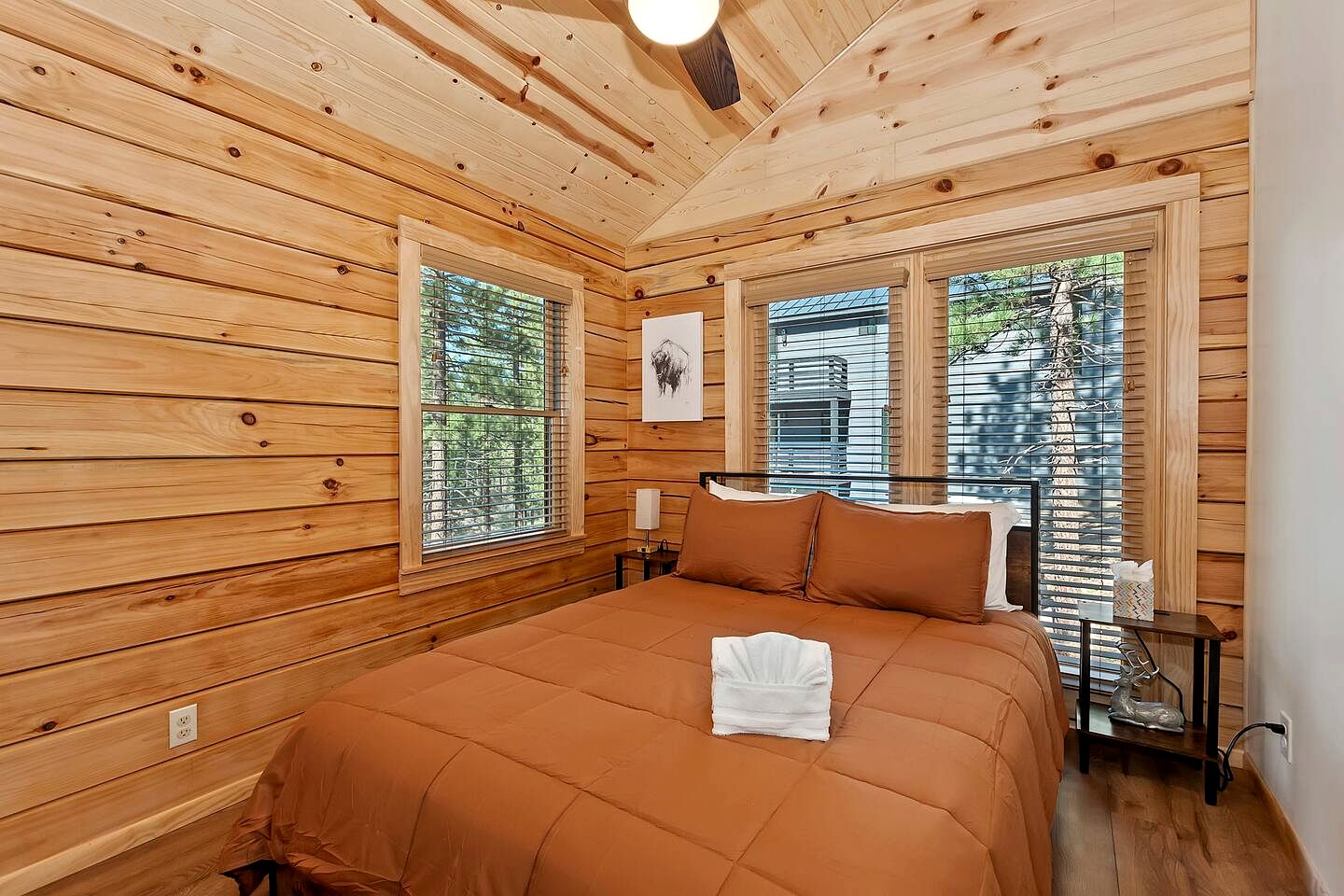 Gorgeous Modern Log Cabin Nestled in the Woods in Big Bear, California