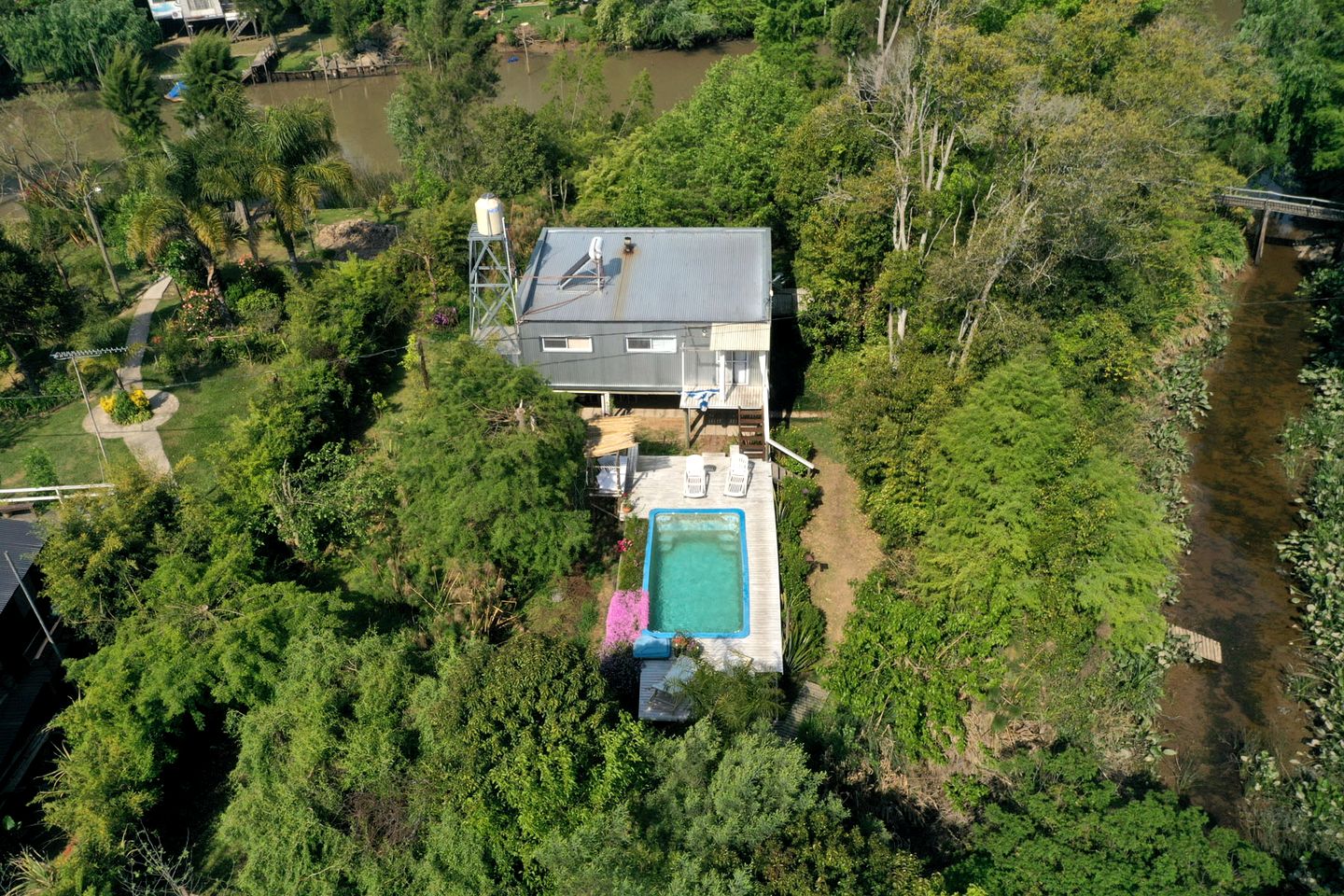 Romantic Nordic-Style Riverfront Suites with Private Dock near Tigre, Buenos Aires