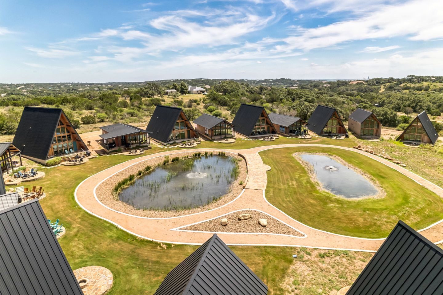Elegant Modern A-Frame Surrounded by Nature in Texas