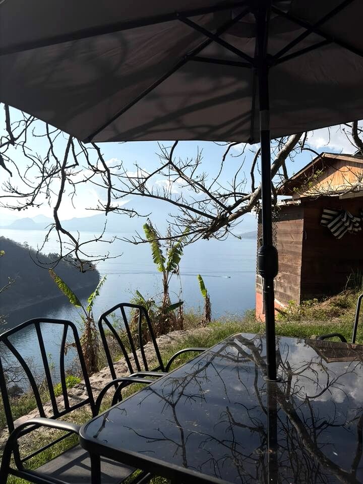 Romantic Private Cabin with Panoramic Lake & Volcano Sunrise Views Near San Marcos La Laguna, Guatemala