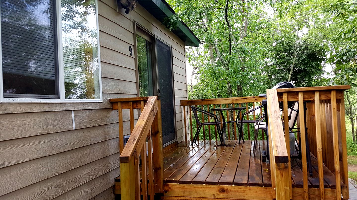 Cabins on Oak Island, Minnesota
