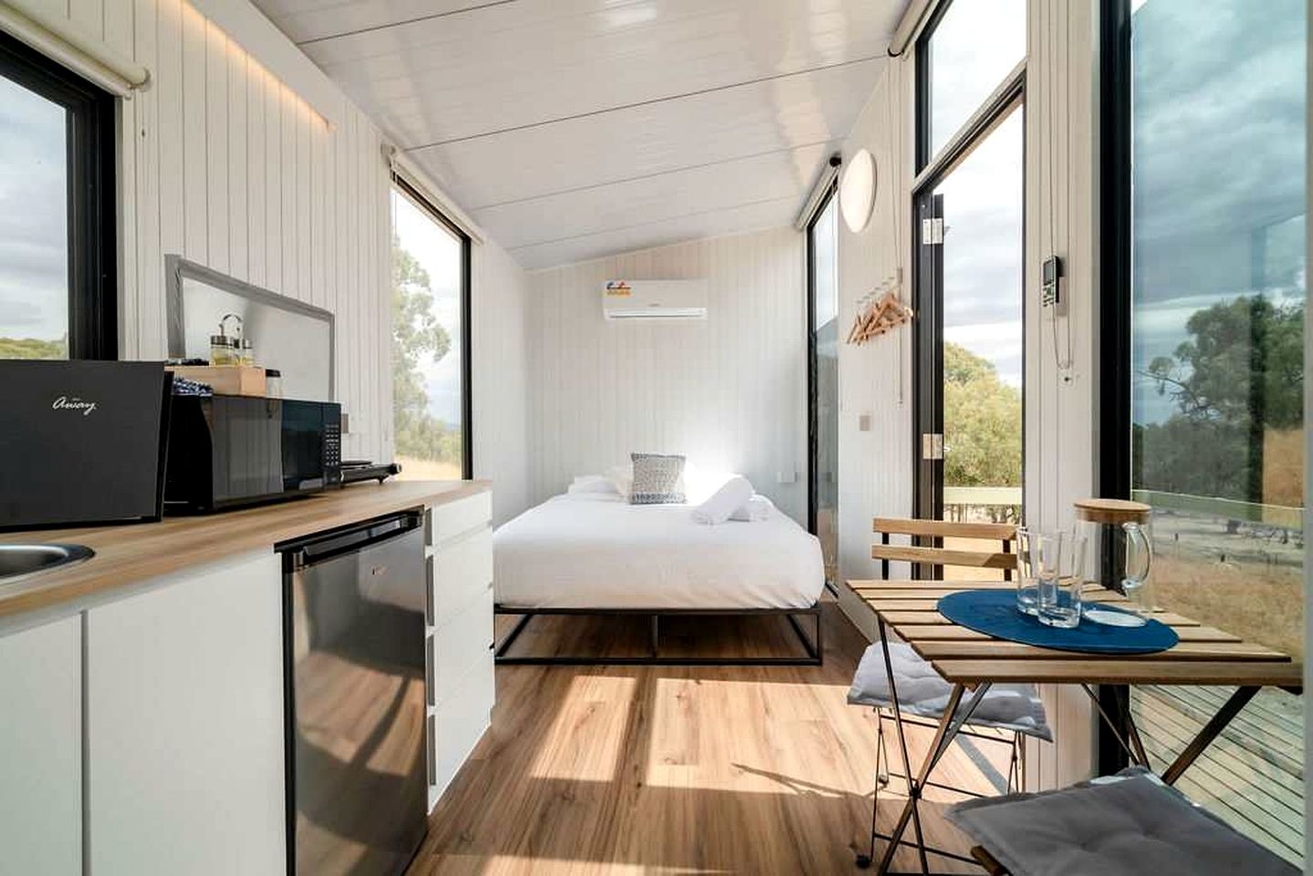 Sunset Tiny House for a Victoria Glamping Getaway