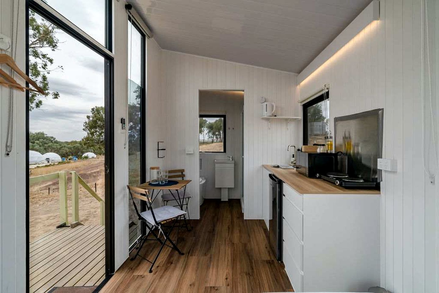 Sunset Tiny House for a Victoria Glamping Getaway