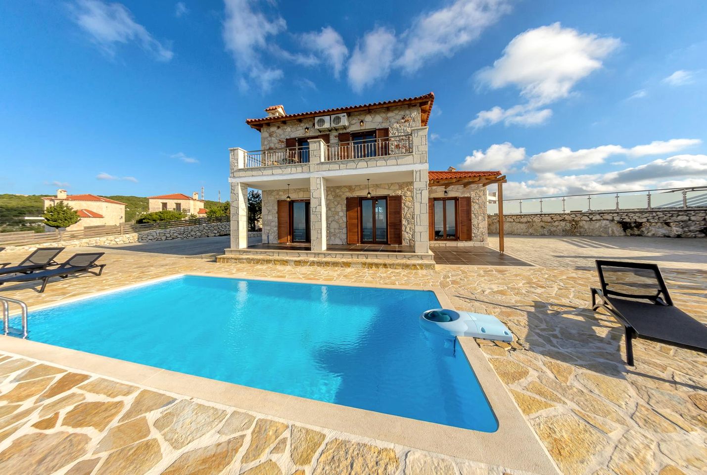 Charming Hilltop Stone Villa with Private Pool & Sea Views near Zakynthos, Greece