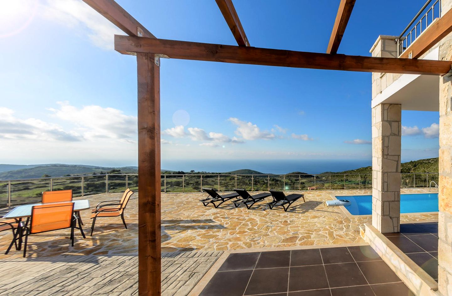 Charming Hilltop Stone Villa with Private Pool & Sea Views near Zakynthos, Greece