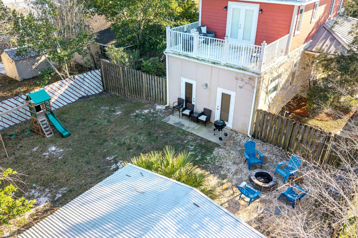 Coastal Beach Home with BBQ Grill & Kids Playground in Panama City Beach, Florida