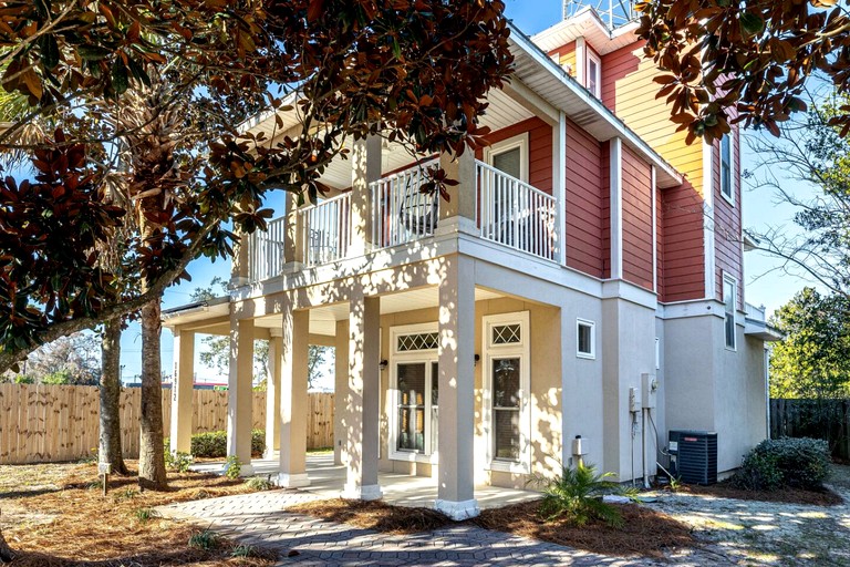 Coastal Beach Home with BBQ Grill & Kids Playground in Panama City Beach, Florida