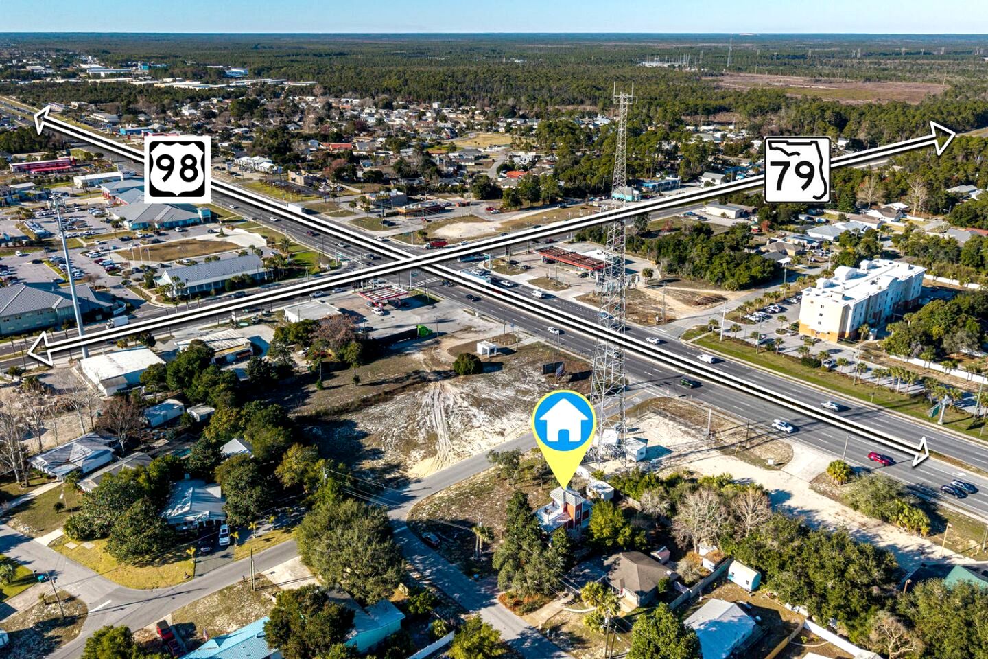 Coastal Beach Home with BBQ Grill & Kids Playground in Panama City Beach, Florida