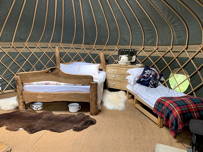 Amazing Luxury Camping Getaway Secluded in the Surrey Hills of England | Yurts (Westcott, England, United Kingdom)