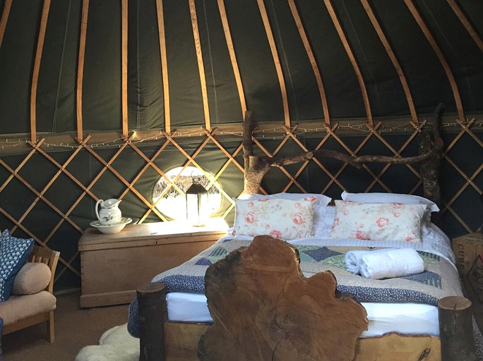 Romantic Luxury Camping Yurt the Peaceful Countryside of Surrey, South England | Yurts (Westcott, England, United Kingdom)