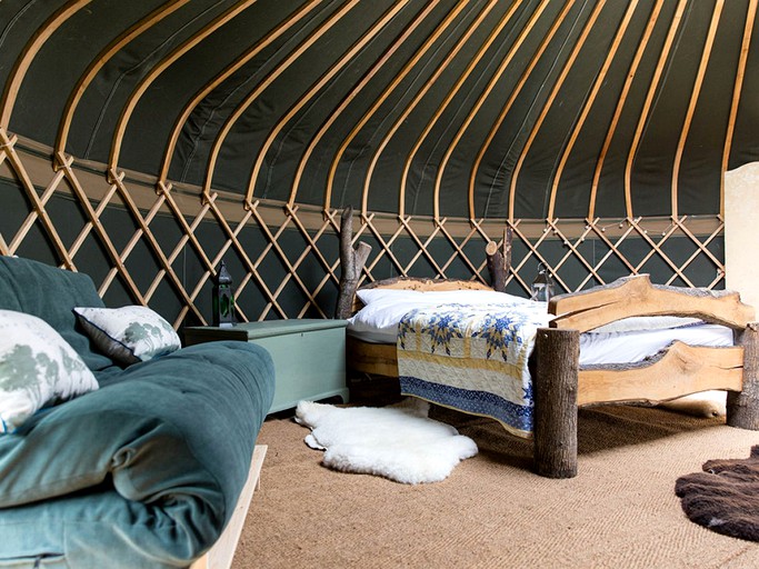 Romantic Luxury Camping Yurt the Peaceful Countryside of Surrey, South England | Yurts (Westcott, England, United Kingdom)