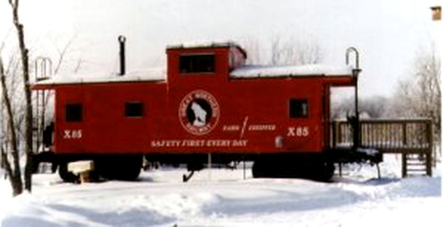 Unique Getaway in Authentic Cabooses near Elbow Lake in Callaway, Minnesota