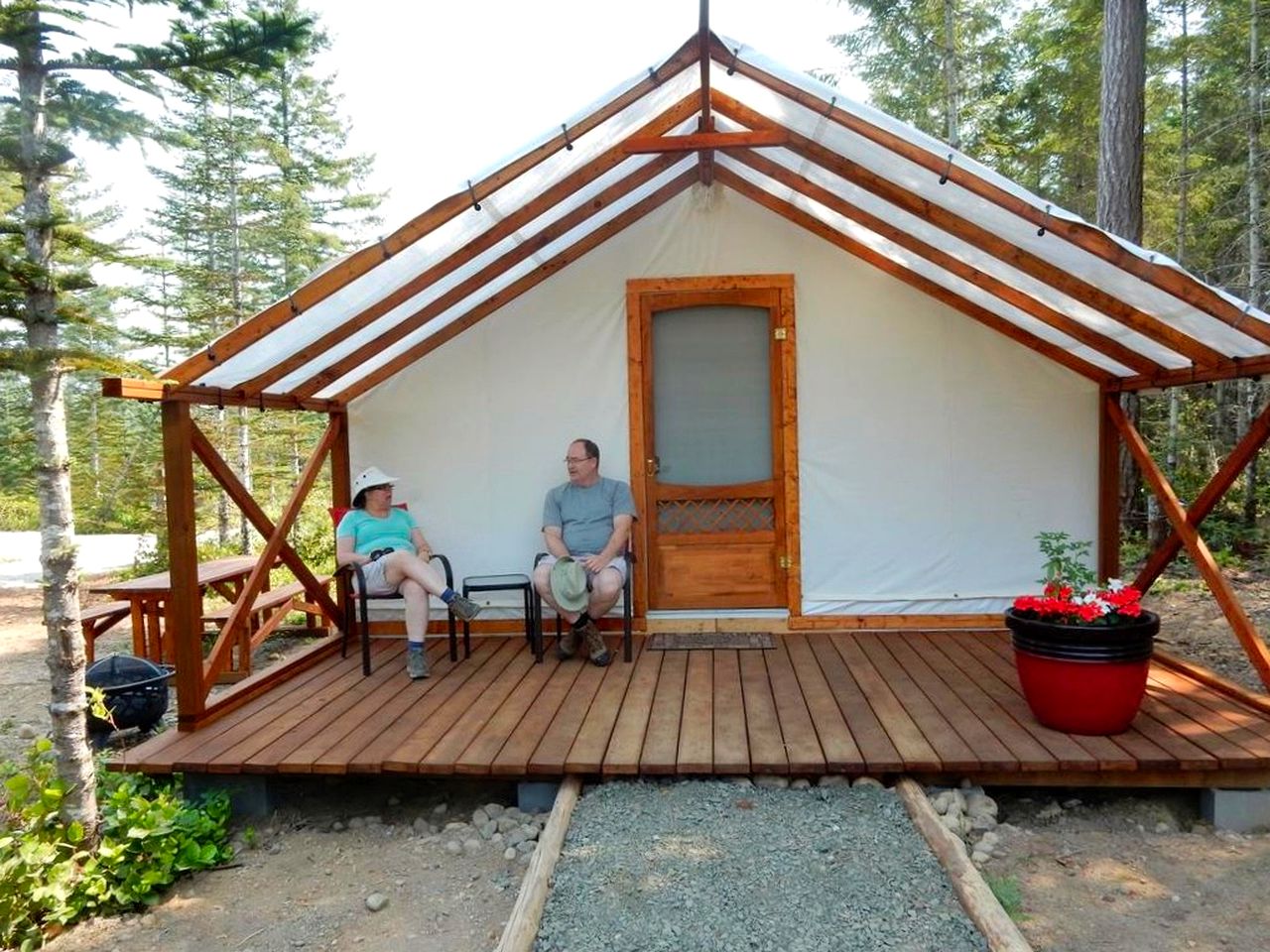 Safari Tent Rental for a Glamping Getaway near Olympic National Park in Washington