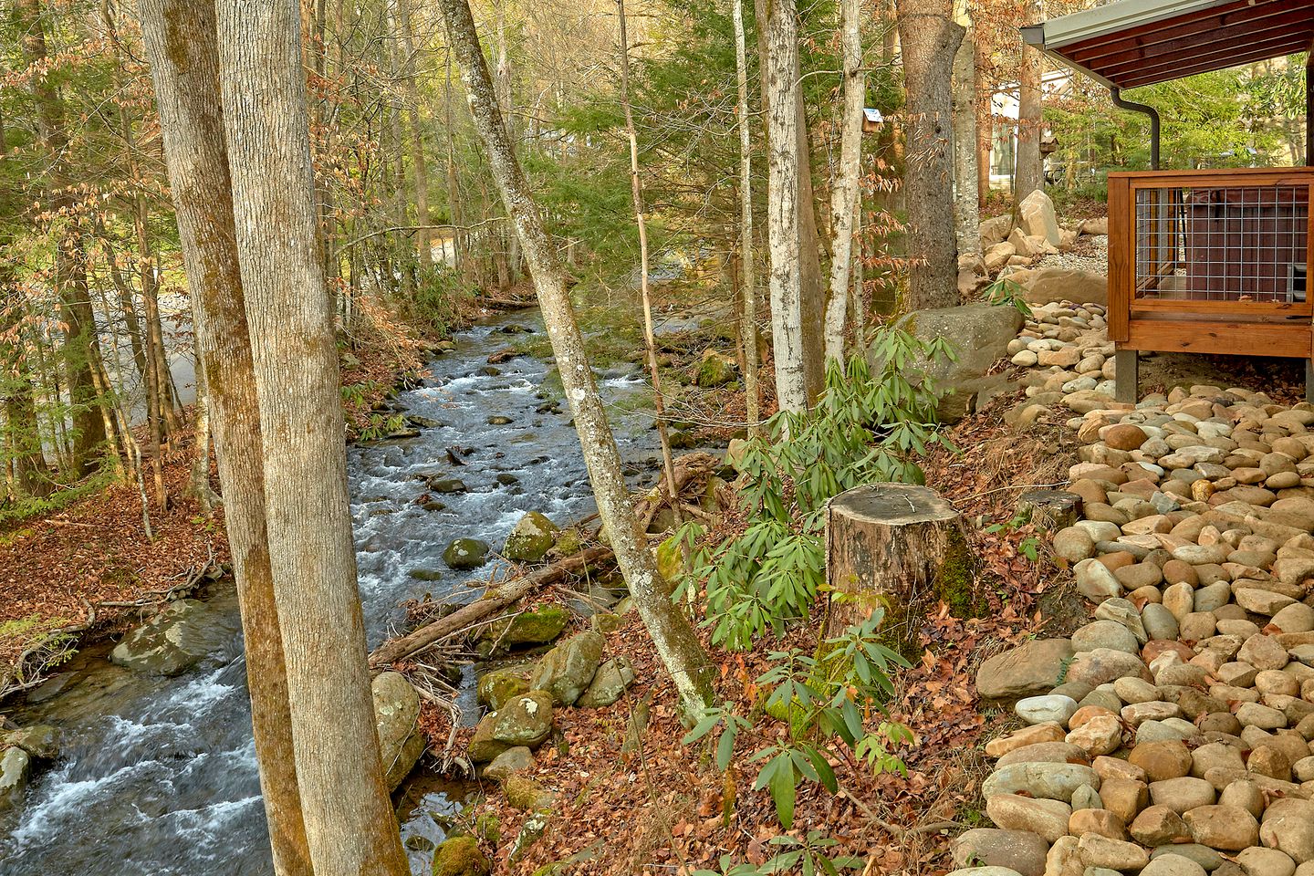 Creekside Cabin Rental near the Great Smoky Mountains for a Tennessee Vacation