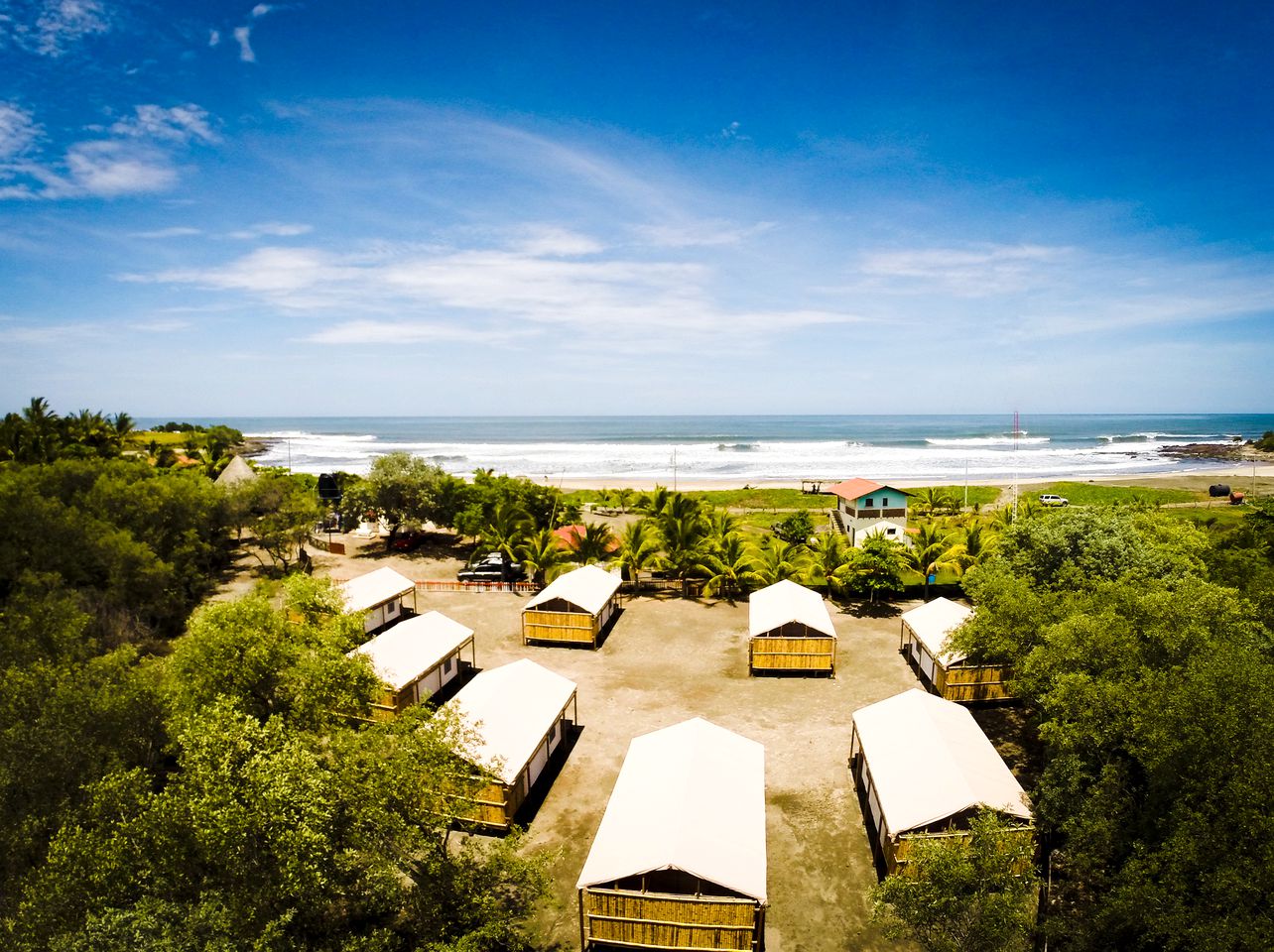 Tented Cabin Rental for Surfers on Idyllic Nicaragua Beach