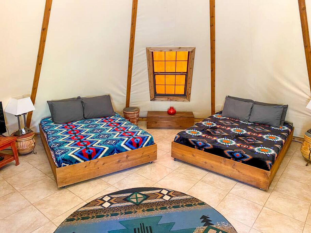 Charming Creekside Tipi Rental in Seguin, Perfect for Glamping Vacations in Texas