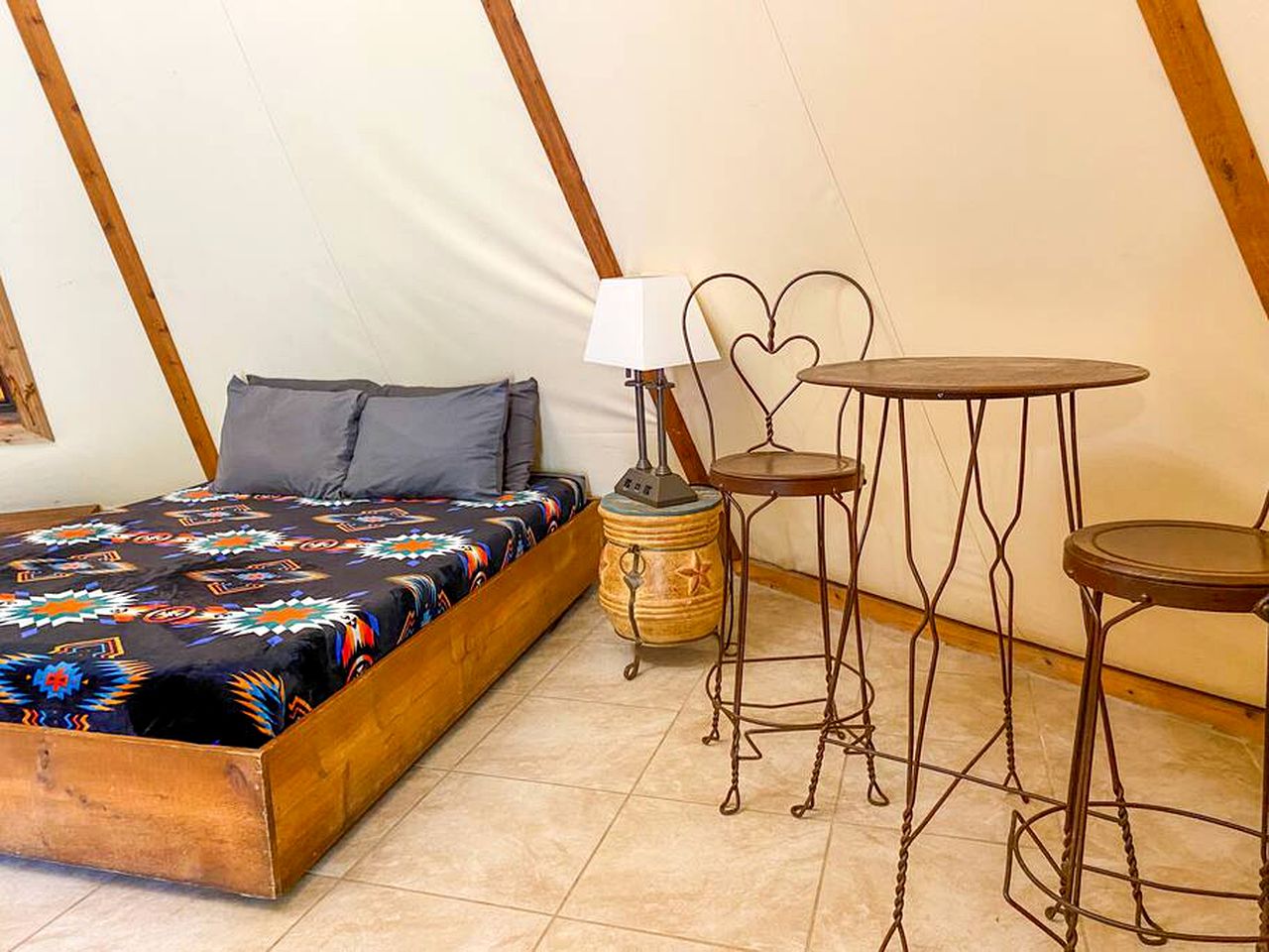Charming Creekside Tipi Rental in Seguin, Perfect for Glamping Vacations in Texas