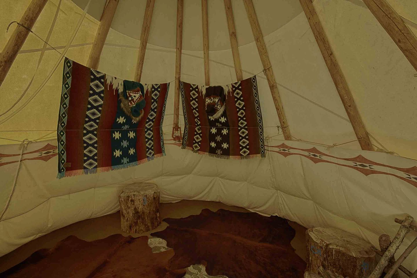 Secluded Riverfront Tipi Retreat Surrounded by Pines in Garden Valley Idaho