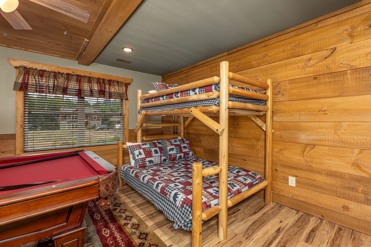 Luxury Cabin Rental with Hot Tub, Pool Table, and Arcade on Family Resort near Gatlinburg, Tennessee