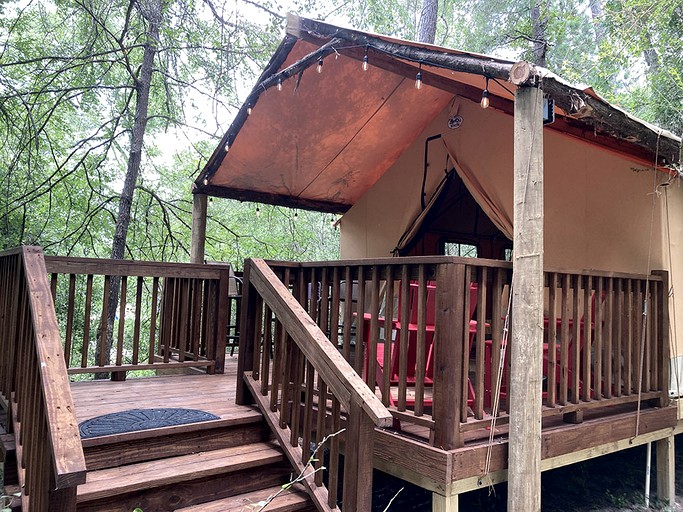Enjoy a Glamping Experience at this Safari Tent in Livingston, Texas