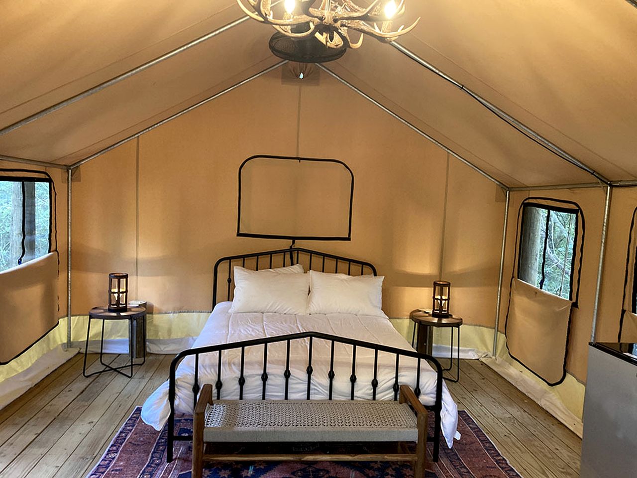Enjoy a Glamping Experience at this Safari Tent in Livingston, Texas