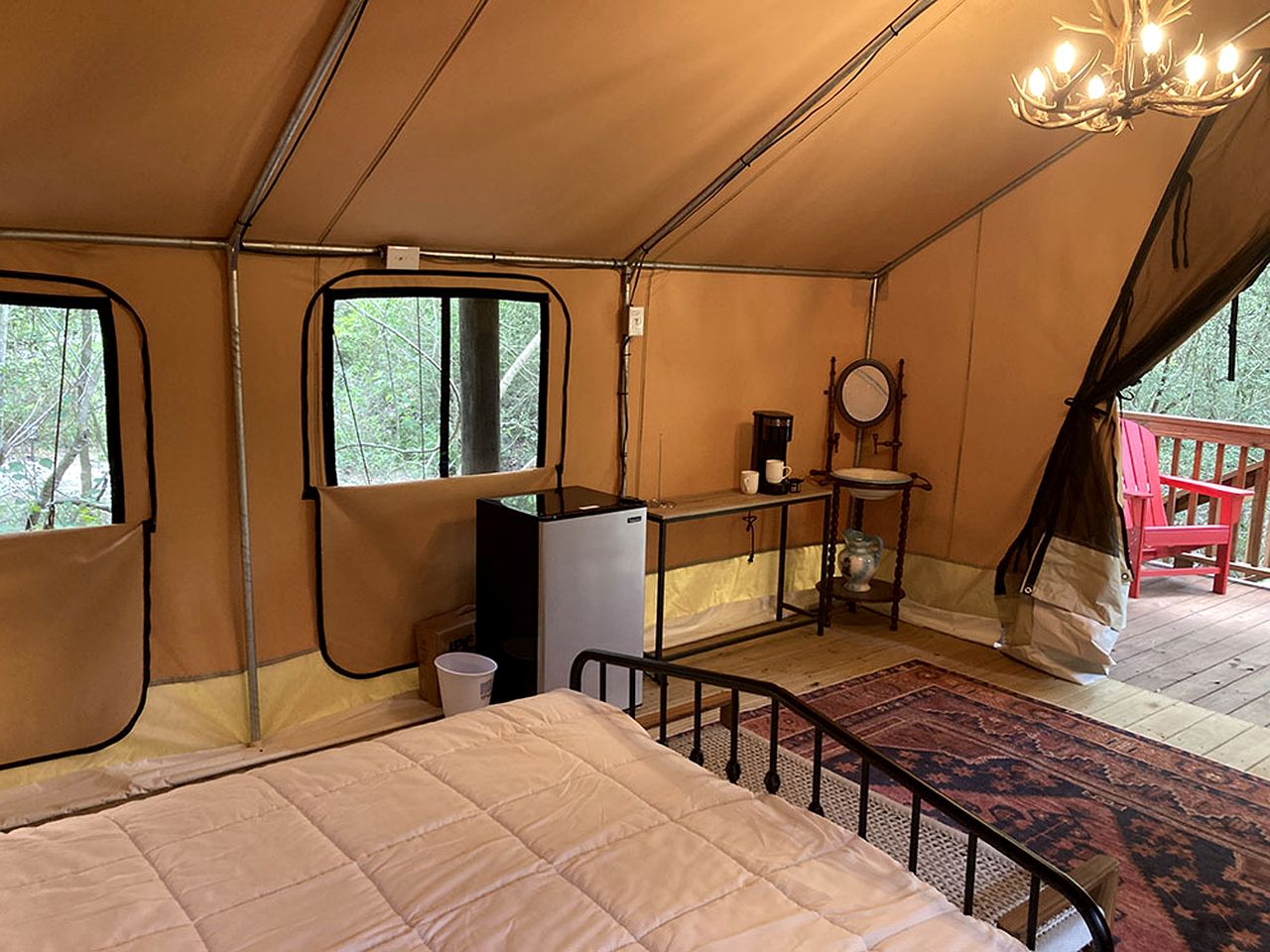 Enjoy a Glamping Experience at this Safari Tent in Livingston, Texas