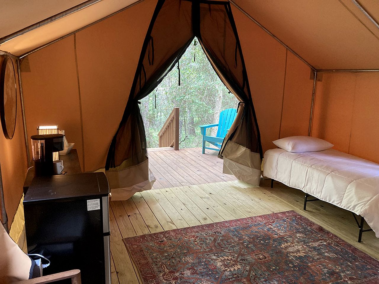 Serene Safari Tent Incredible for Nature Lovers in Livingston, Texas