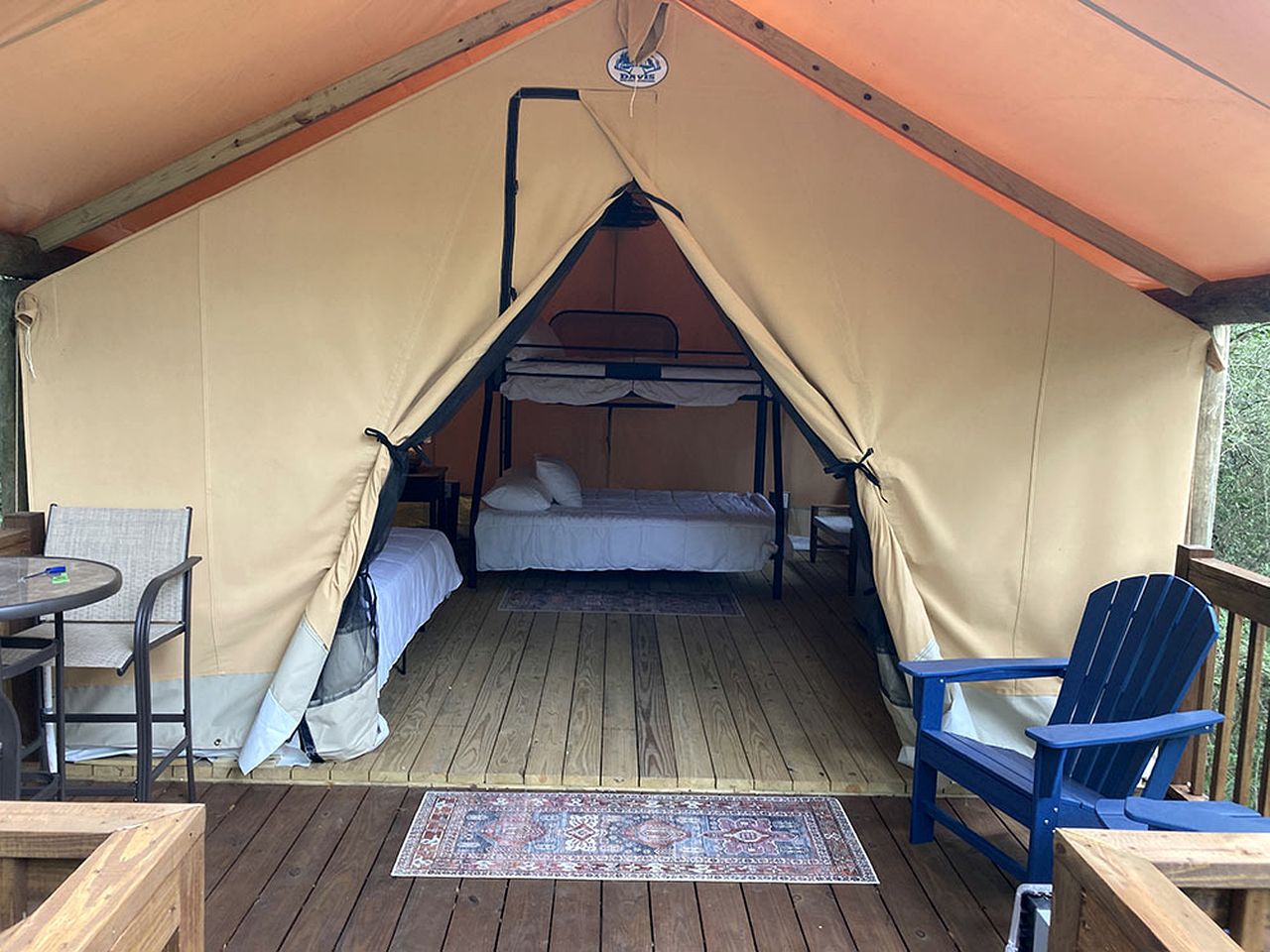 Unique Comfy Glamping Escape at this Safari Tent in Livingston, Texas