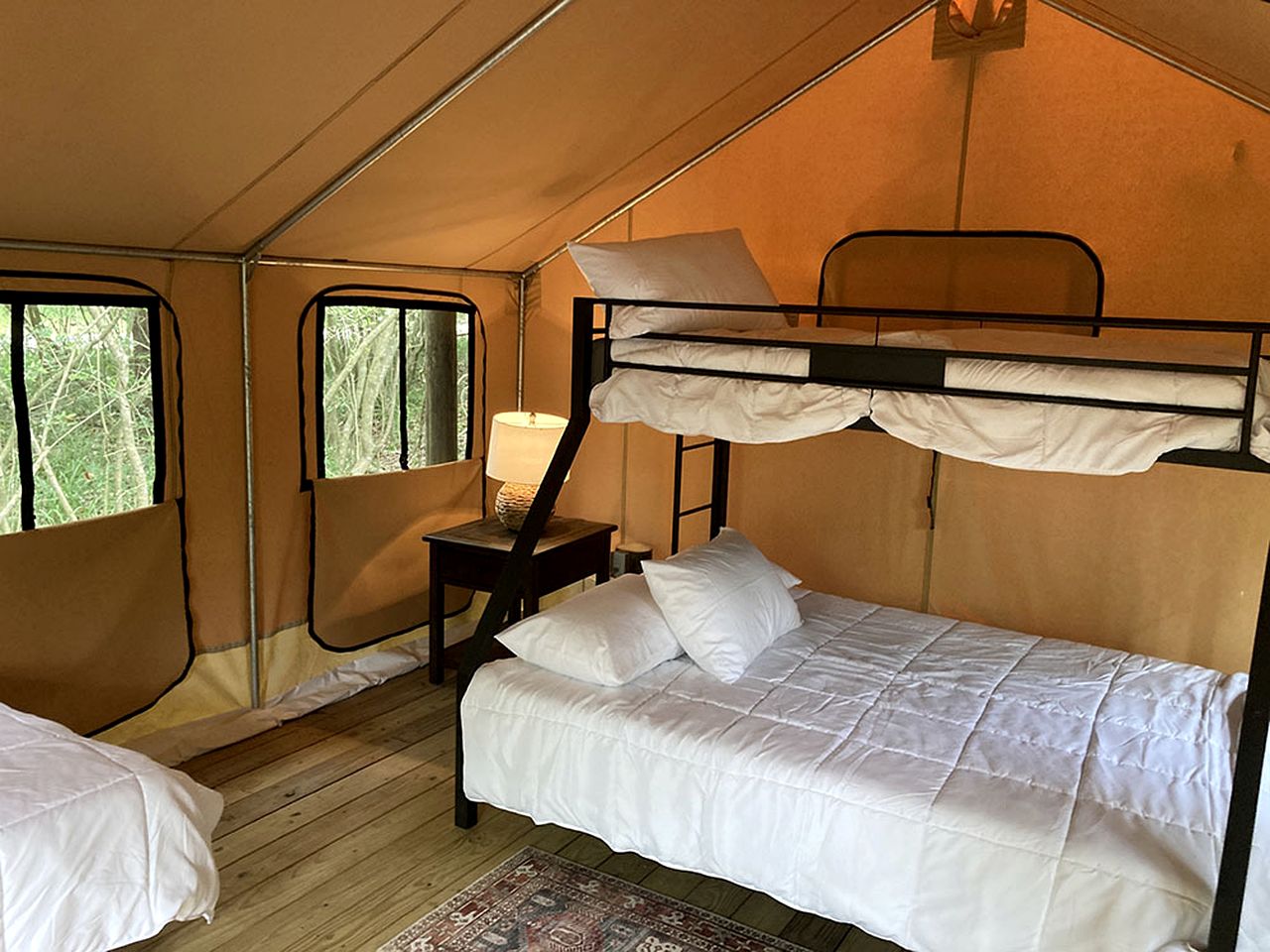 Unique Comfy Glamping Escape at this Safari Tent in Livingston, Texas