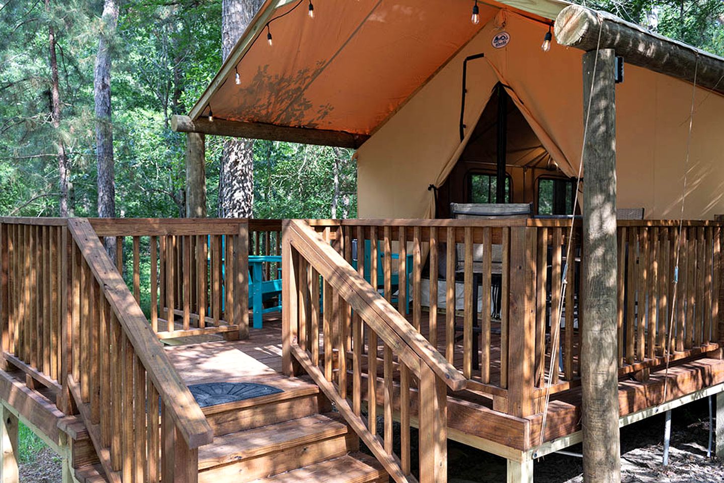 Family Friendly Safari Tent Well Equipped in Livingston, Texas