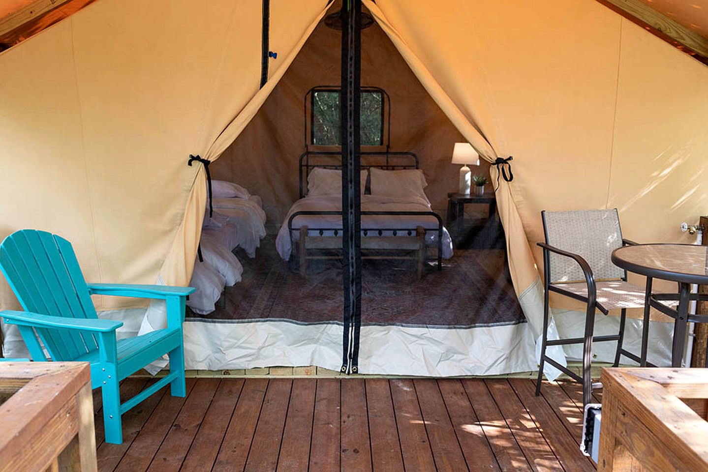 Family Friendly Safari Tent Well Equipped in Livingston, Texas
