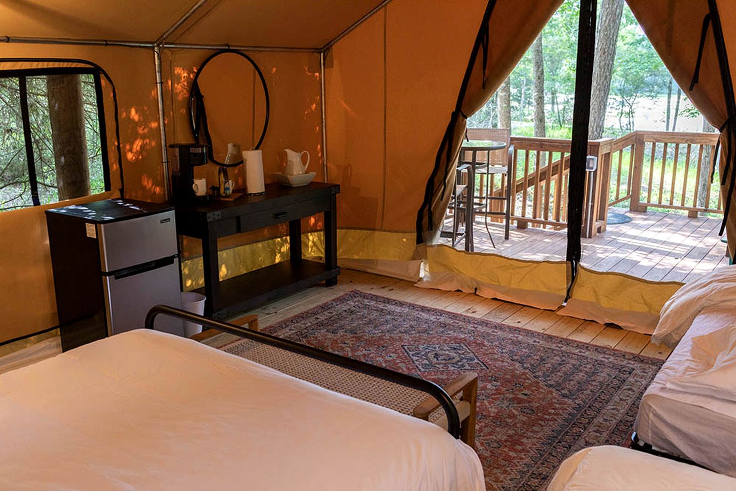 Family Friendly Safari Tent Well Equipped in Livingston, Texas