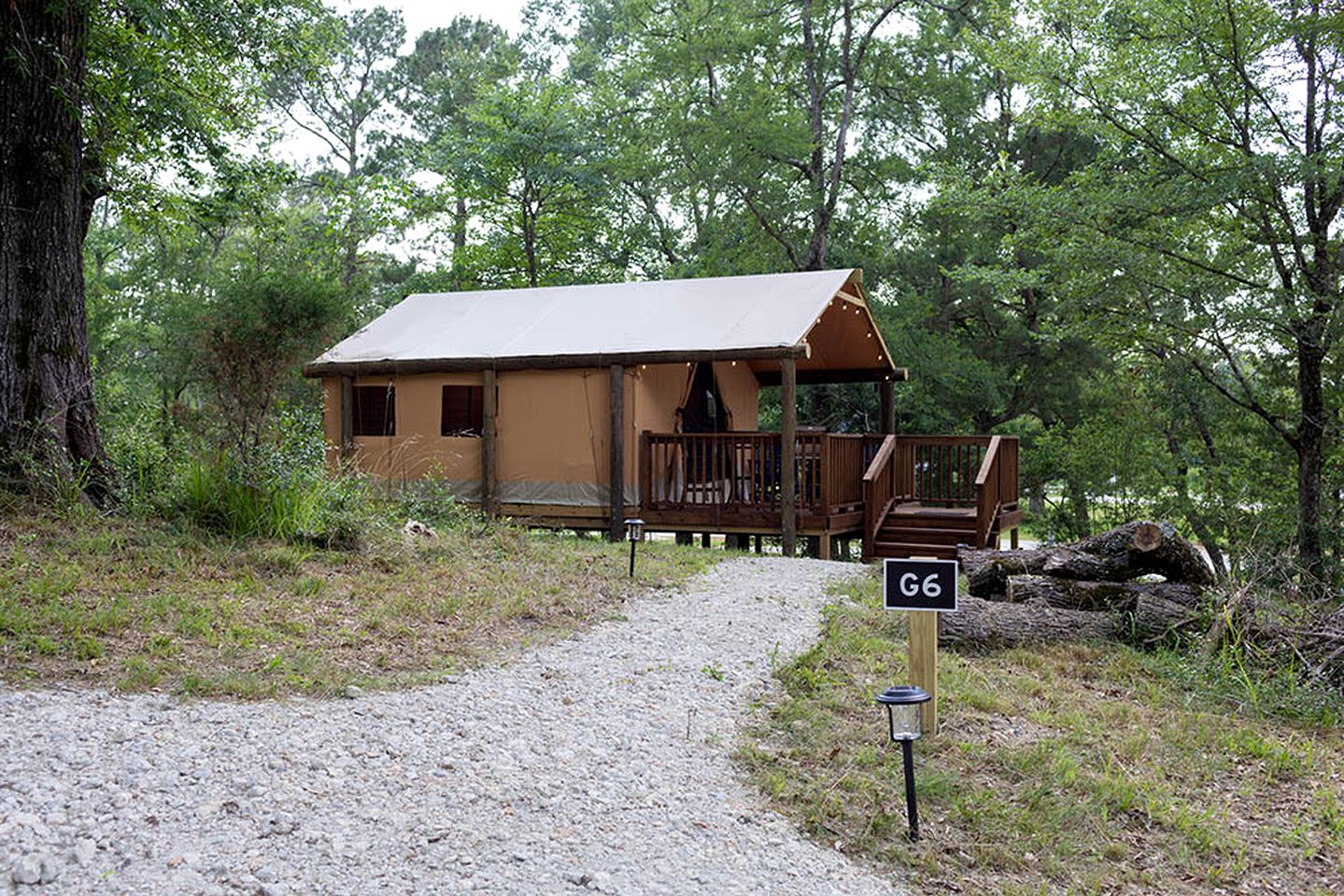 Great Small Group Safari Tent in Livingston, Texas