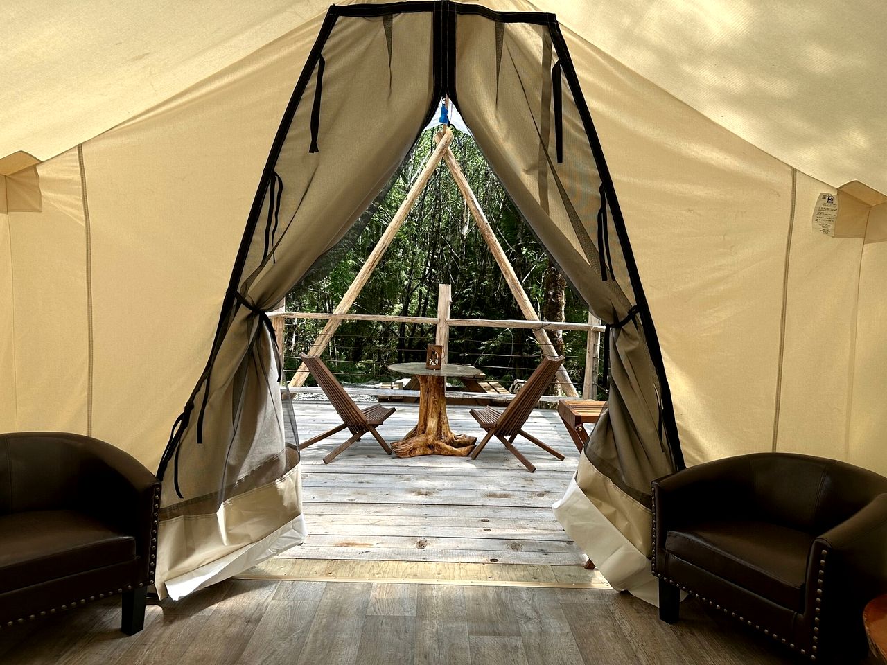 Relaxing Safari Tent for an Incredible Outdoor Glamping Getaway near Forks, Washington