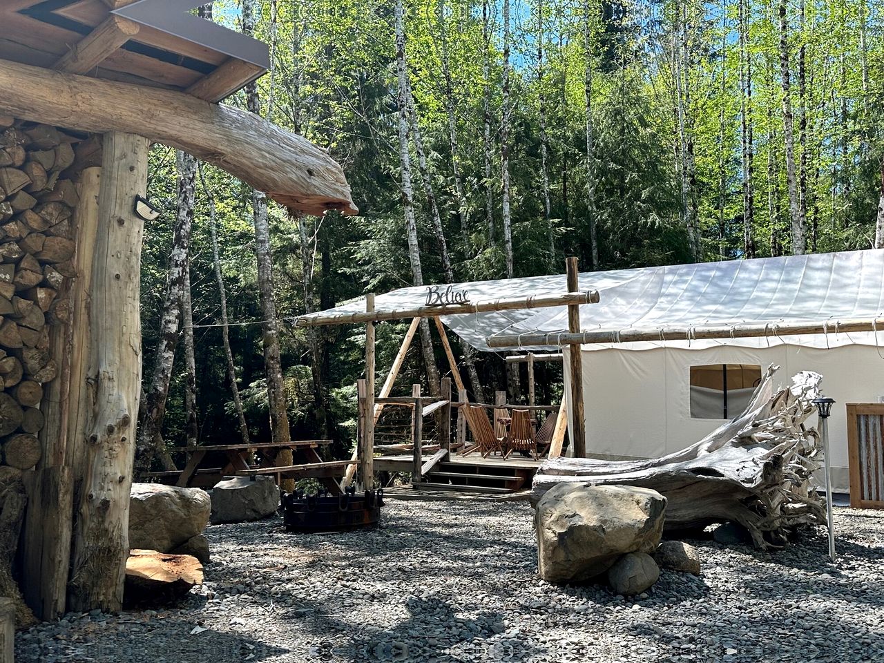 Spacious and Pet Friendly Safari Tent on a Glamping Resort in the Pacific Northwest, WA