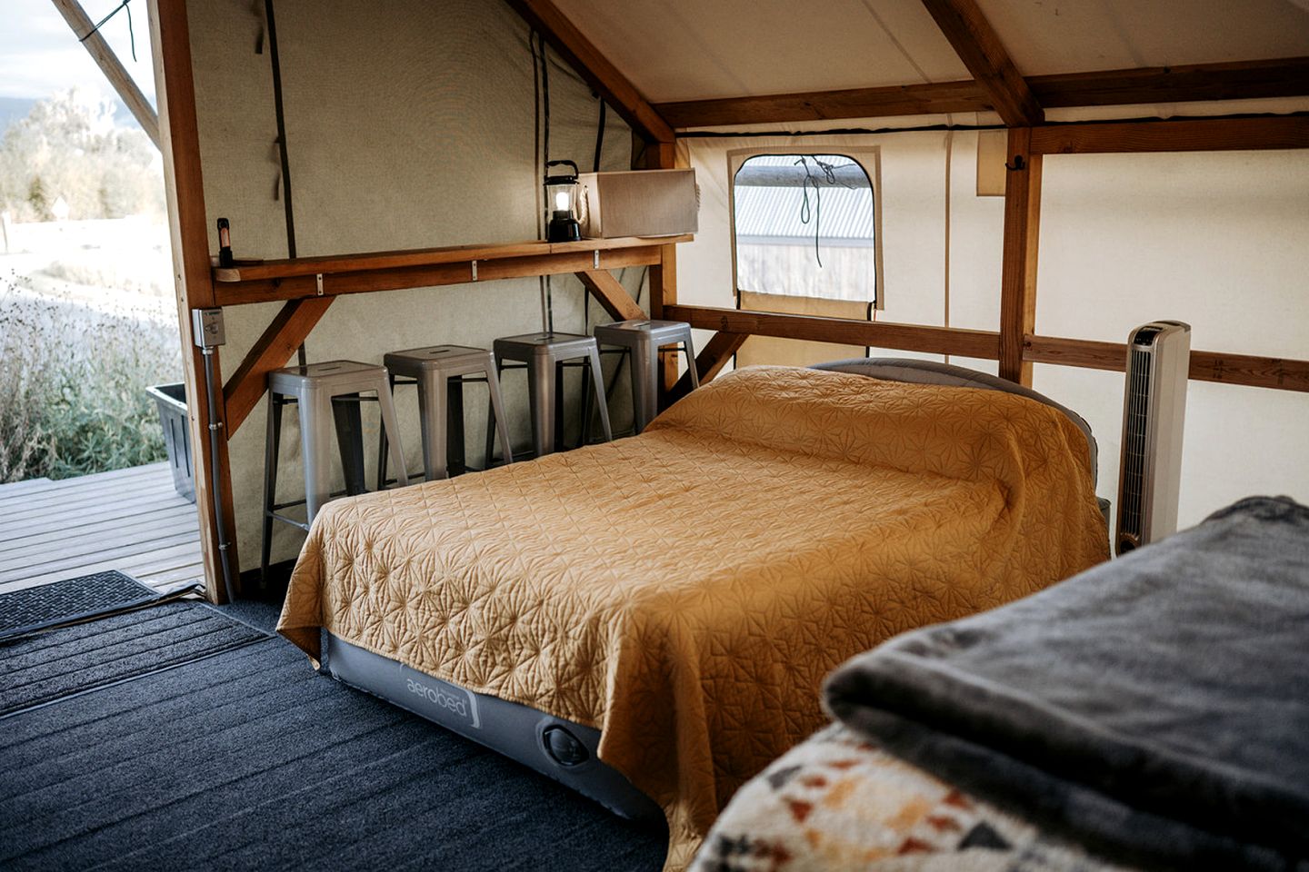 Incredible Safari Tent on a Boutique Glampground for a Fantastic Getaway in Emigrant, Montana