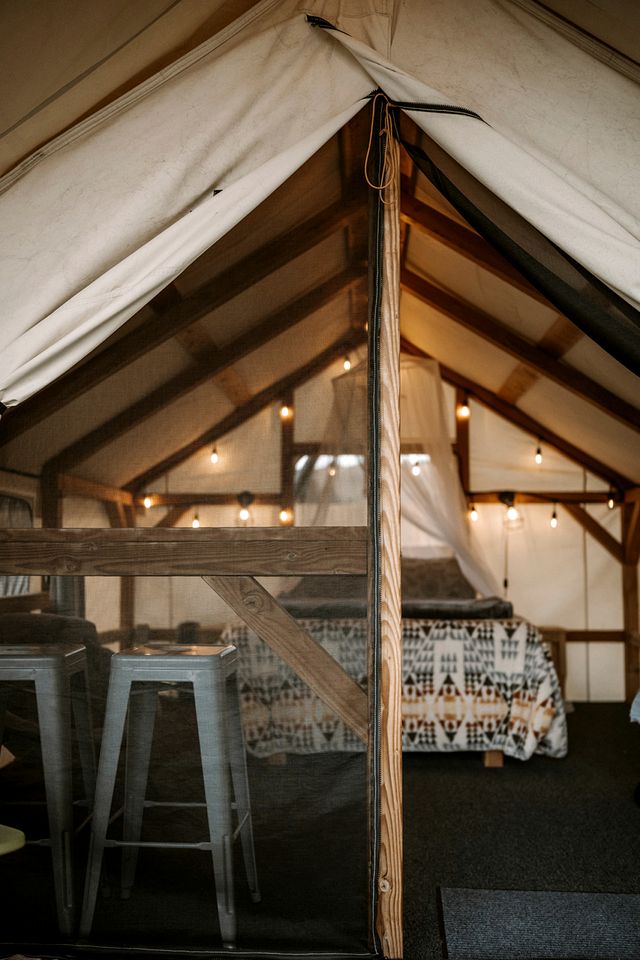 Stunning Safari Tent for Two near Yellowstone for a Memorable Glamping Escape in Emigrant, Montana