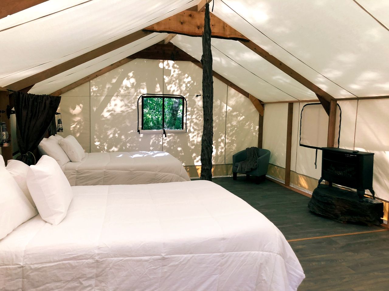 Large and Spacious Safari Tent on a Forks Glamping Resort, Perfect for an Escape to Olympic National Park