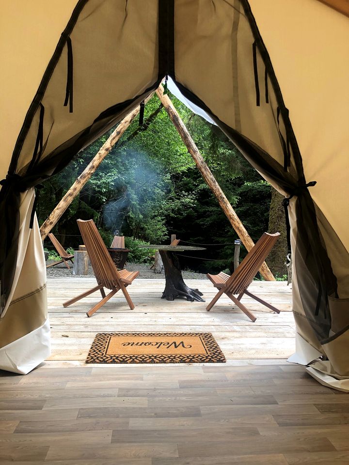 Amazing Safari Tent, Perfect for a Relaxing Escape in Nature near Olympic National Park in Washington