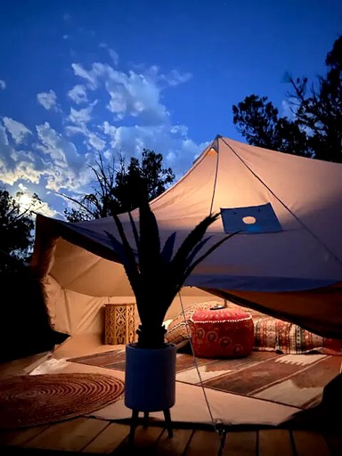 Beautiful Bell Tent for Romantic Escapes Under the Beautiful New Mexico Skies